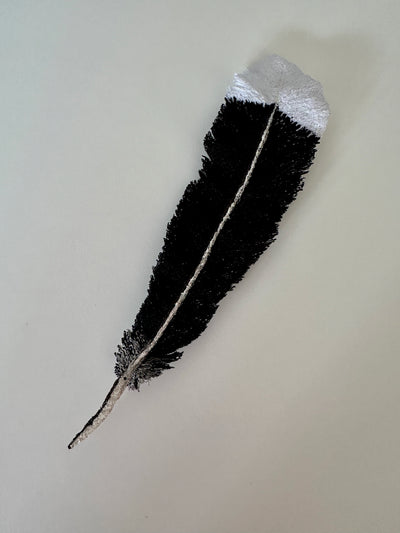 Huia feather 3D Thread Sculpture #2.