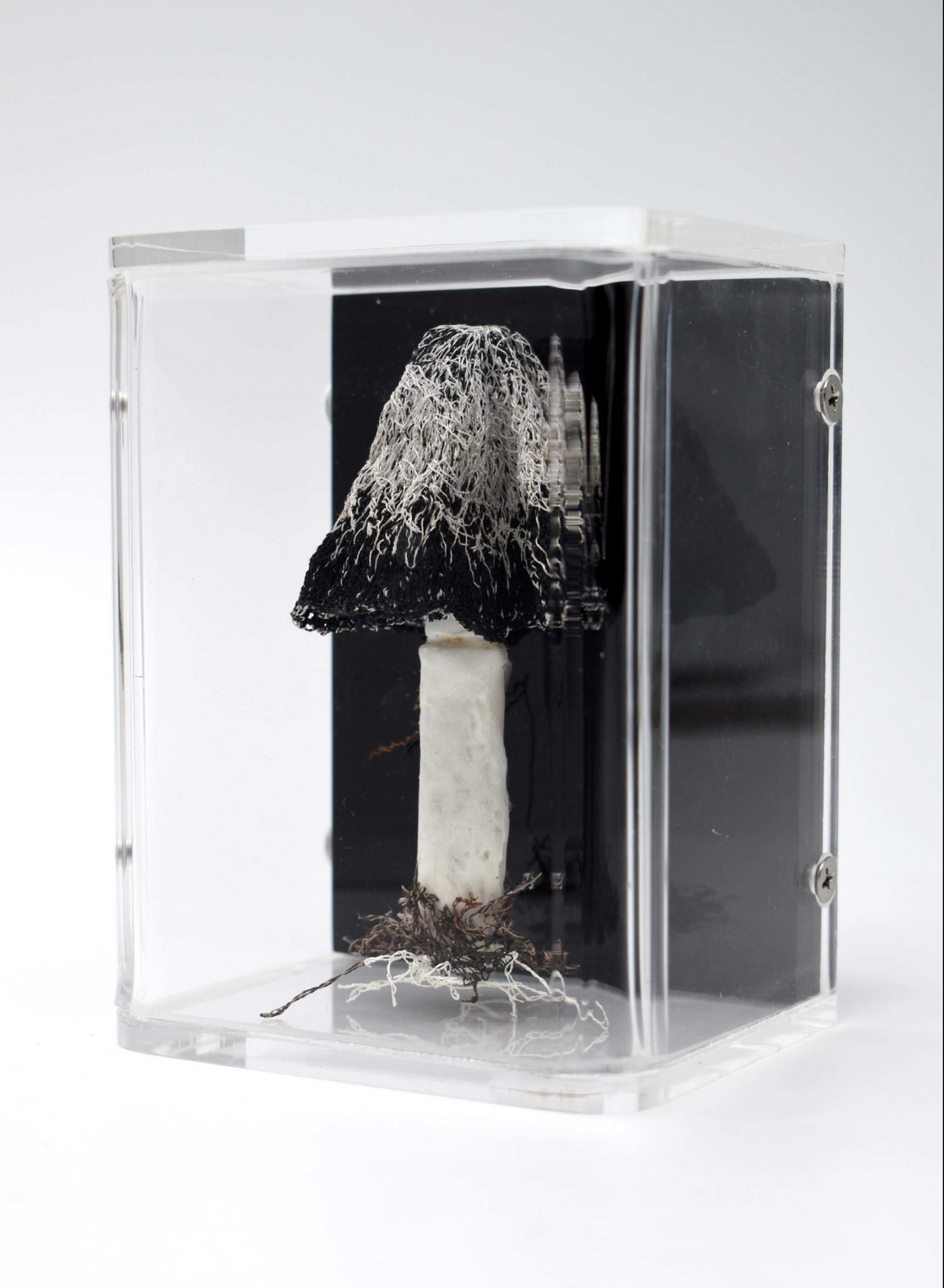 Inkcap Fungi 3D Thread Sculpture.