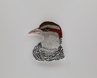Banded Rail sculptural embroidery