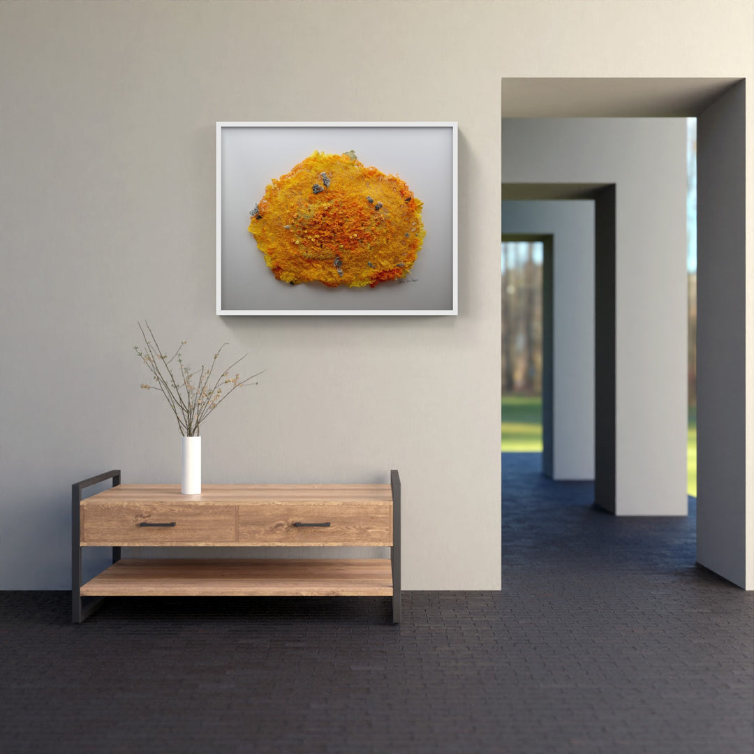 Sunburst Lichen 3D Thread Sculpture.  (award winning artwork).