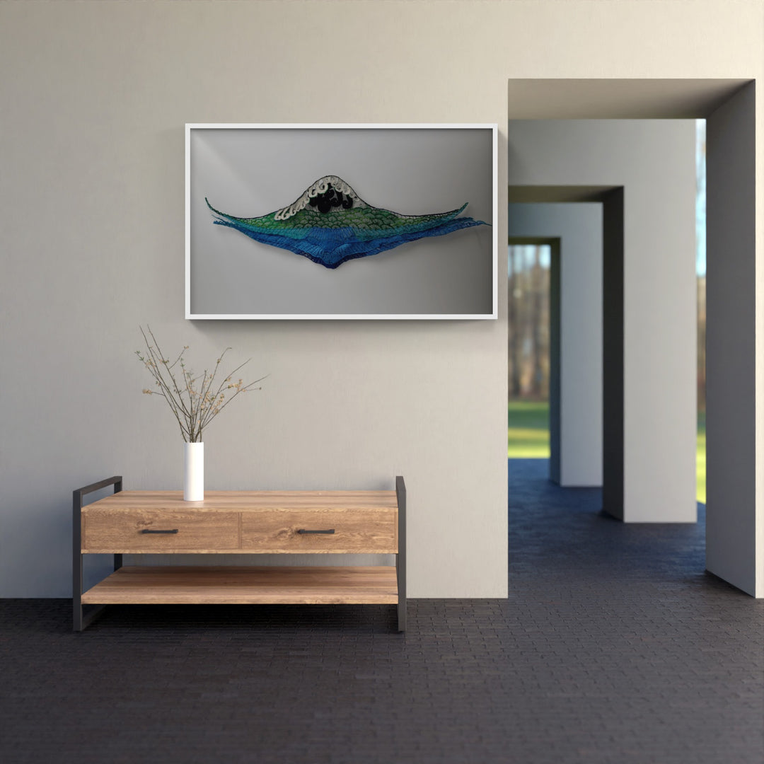 Mount Taranaki 3D Thread Sculpture. #1.