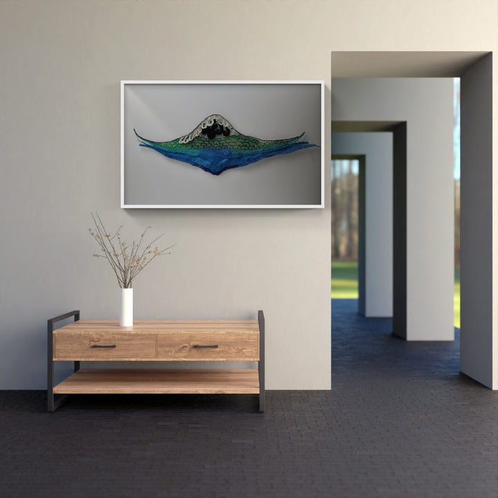 Mount Taranaki 3D Thread Sculpture. #1.