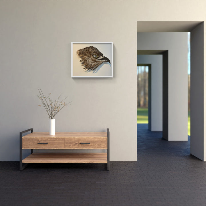 Harrier Hawk 3D Thread Sculpture.