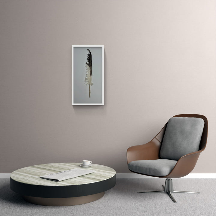 Gannet feather 3D Thread Sculpture.