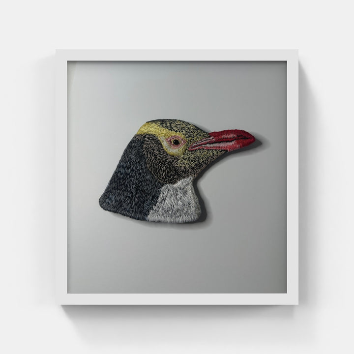 Yellow eyed penguin 'Hoiho'  3D Thread Sculpture #2.