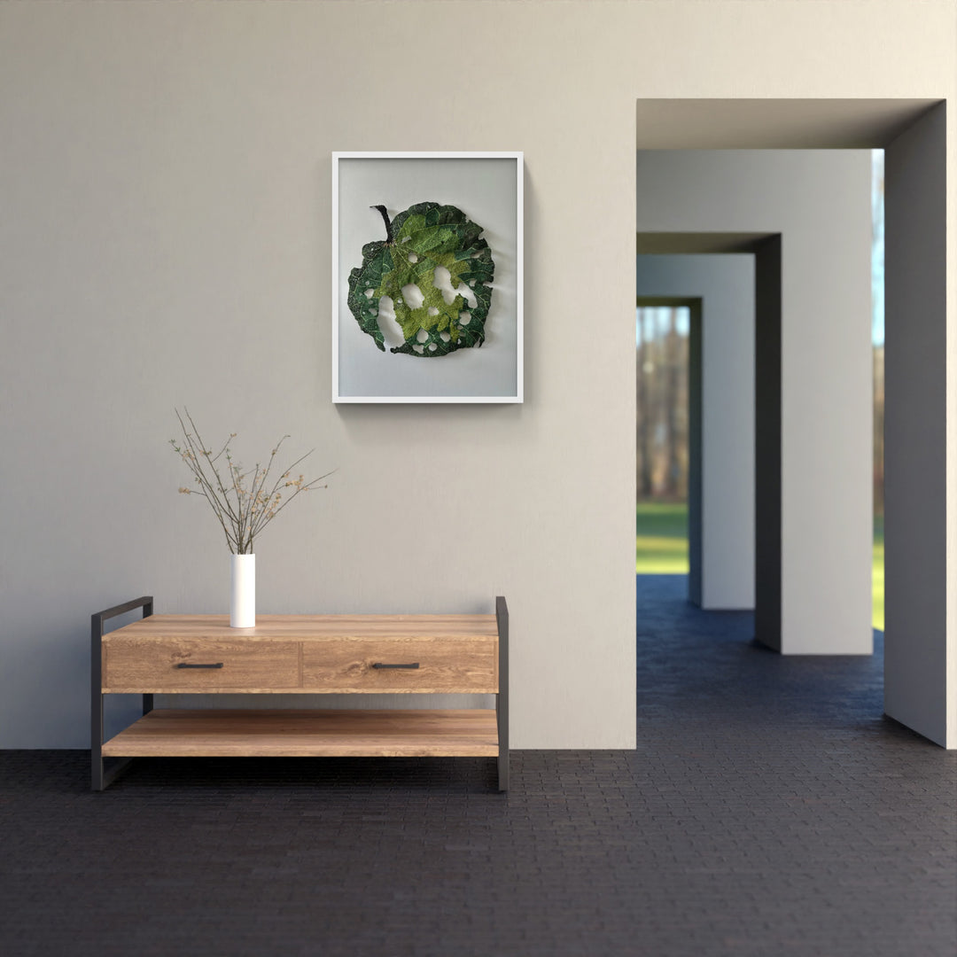 Giant Kawakawa Leaf 3D Thread Sculpture #5.