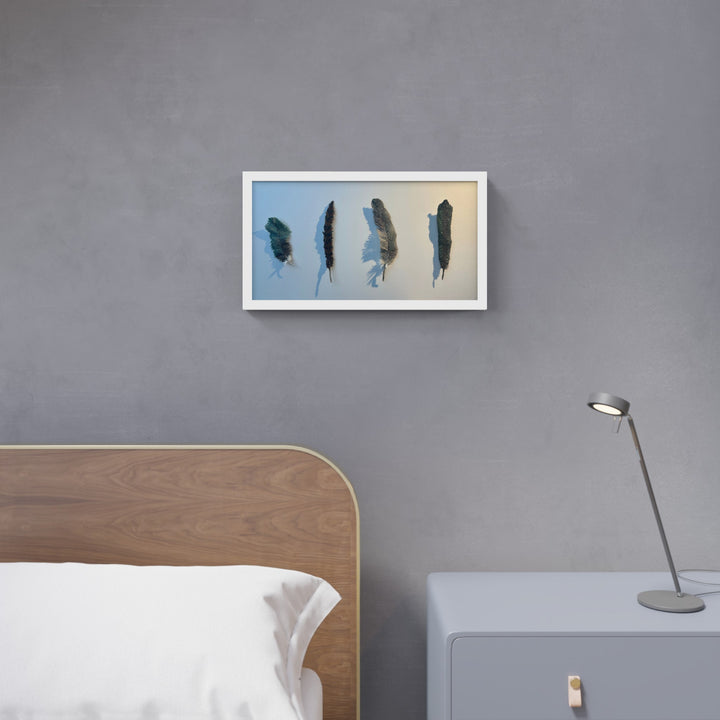 NZ bird feathers 3D Thread Sculpture. #2.