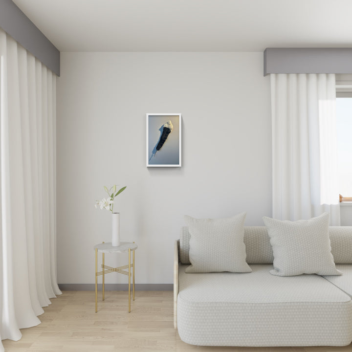 Huia feather 3D Thread Sculpture #6.