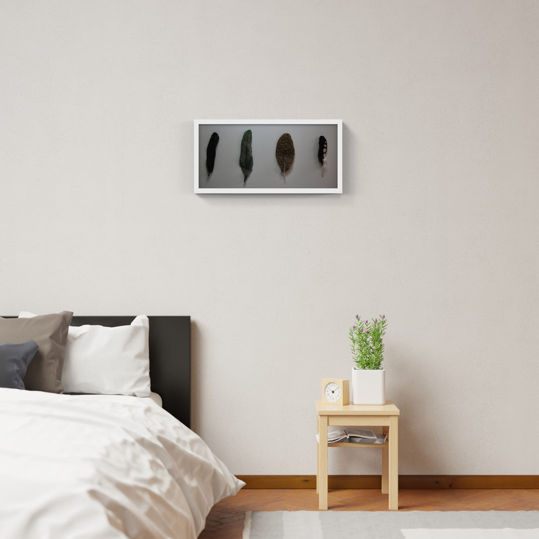 NZ bird feathers 3D Thread Sculpture. #3.