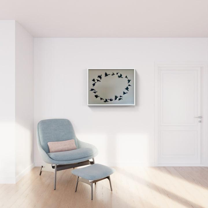 Dance of the Tui 3D Thread Sculpture