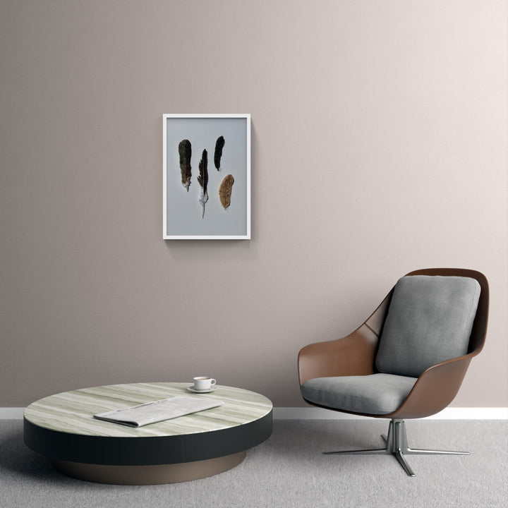 NZ bird feathers 3D Thread Sculpture. #6