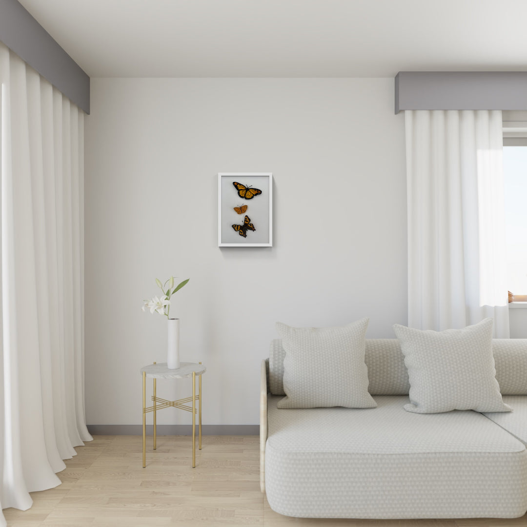 Butterflies of New Zealand 3D Thread Sculpture. (private commission).