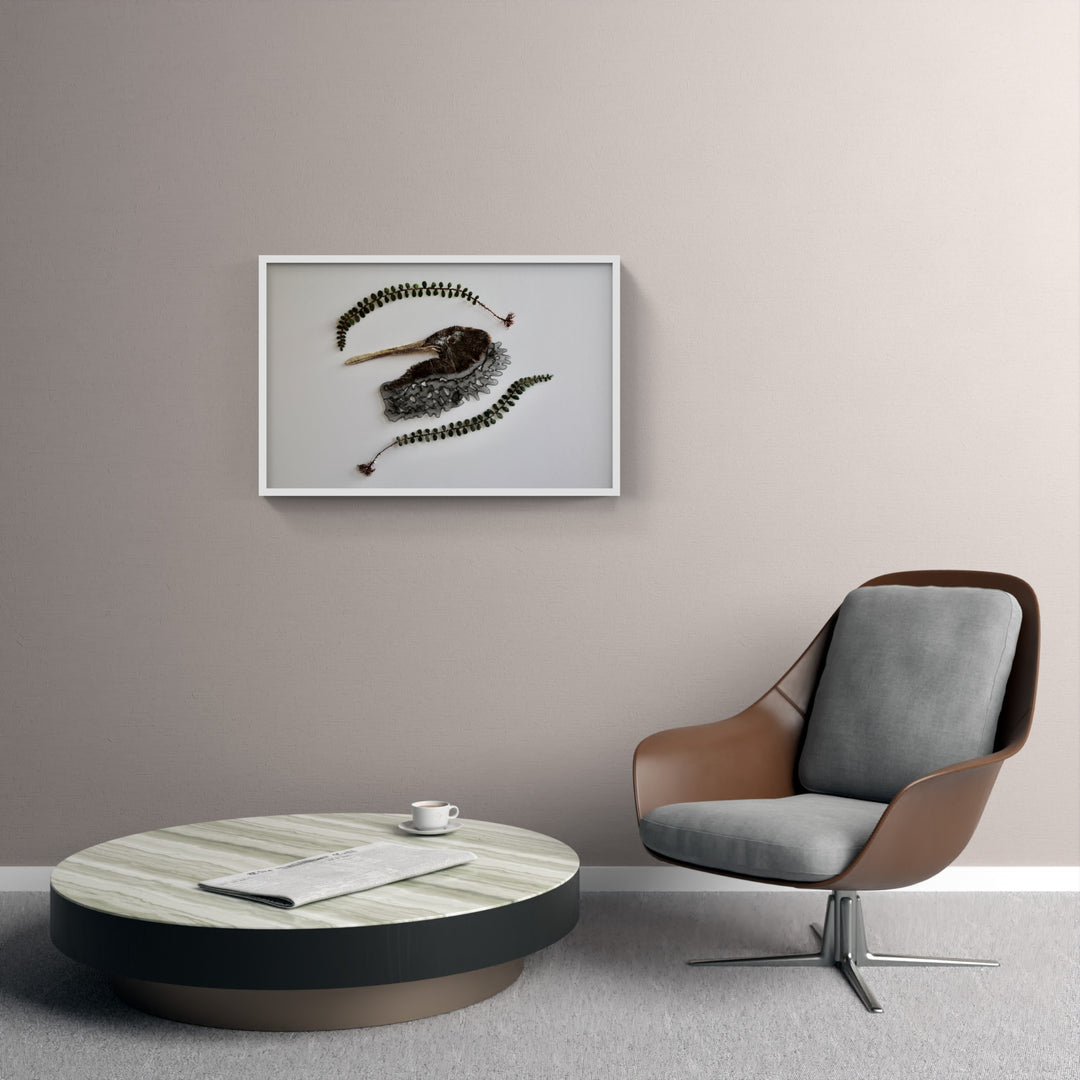 NZ Brown Kiwi 3D Thread Sculpture.