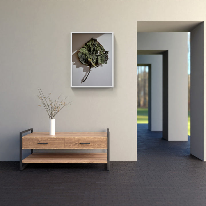 Whau Leaf of NZ thread sculpture. (Award winning piece).