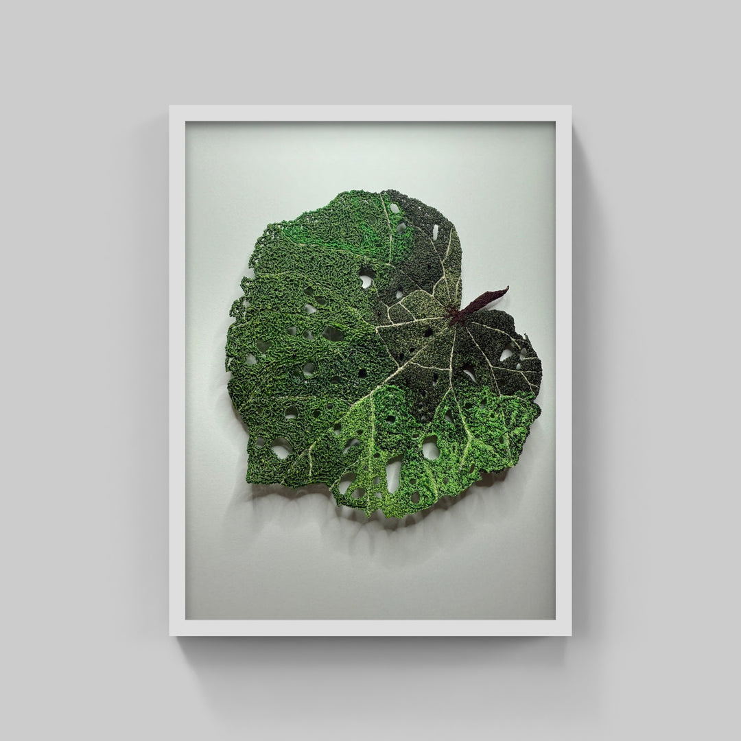 Kawakawa Leaf 3D Thread Sculpture #6 (commission).