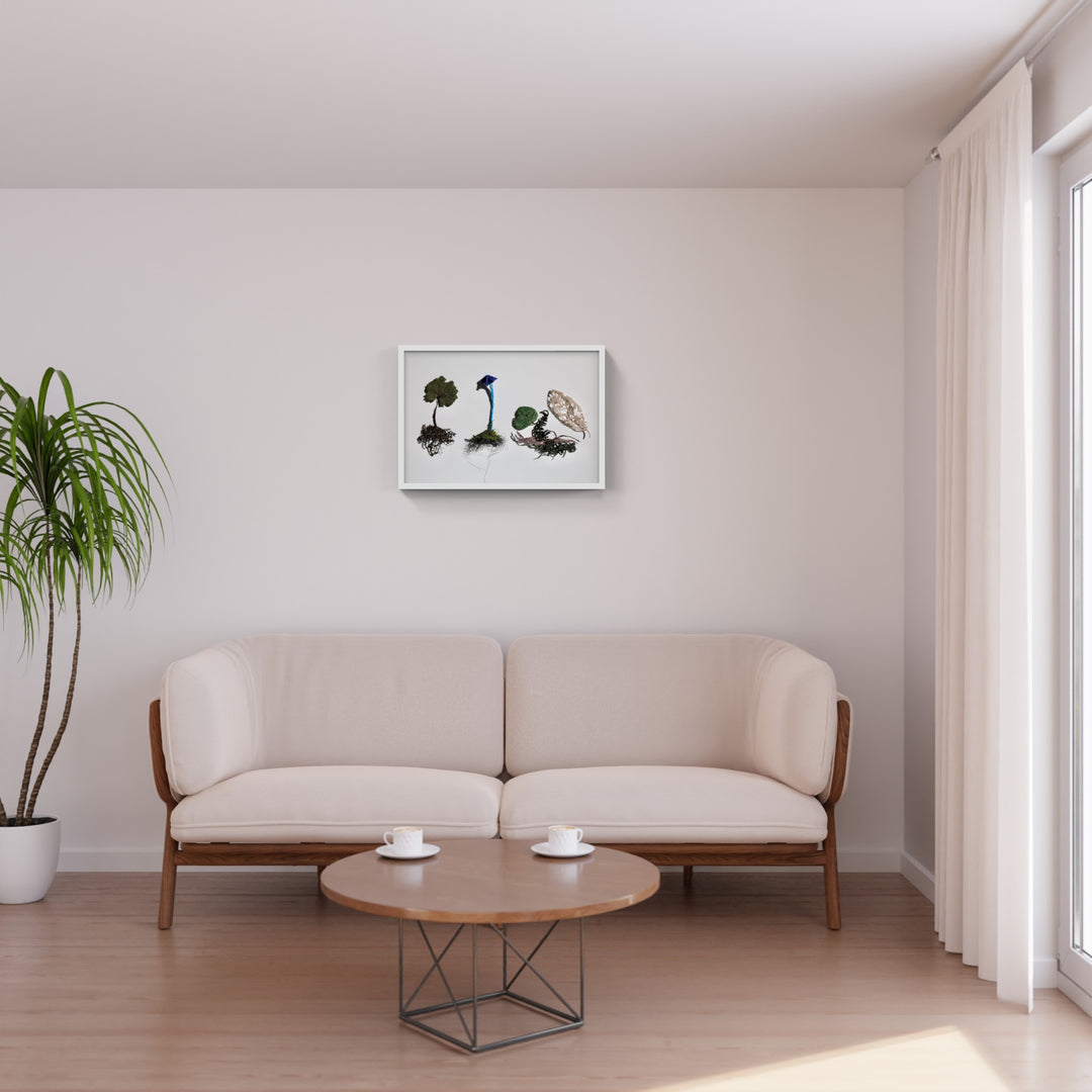 Forest Floor species 3D Thread Sculpture.