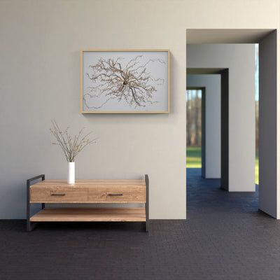 Intertwined Roots. 3D Thread Sculpture. (Finalist for Golden art award).