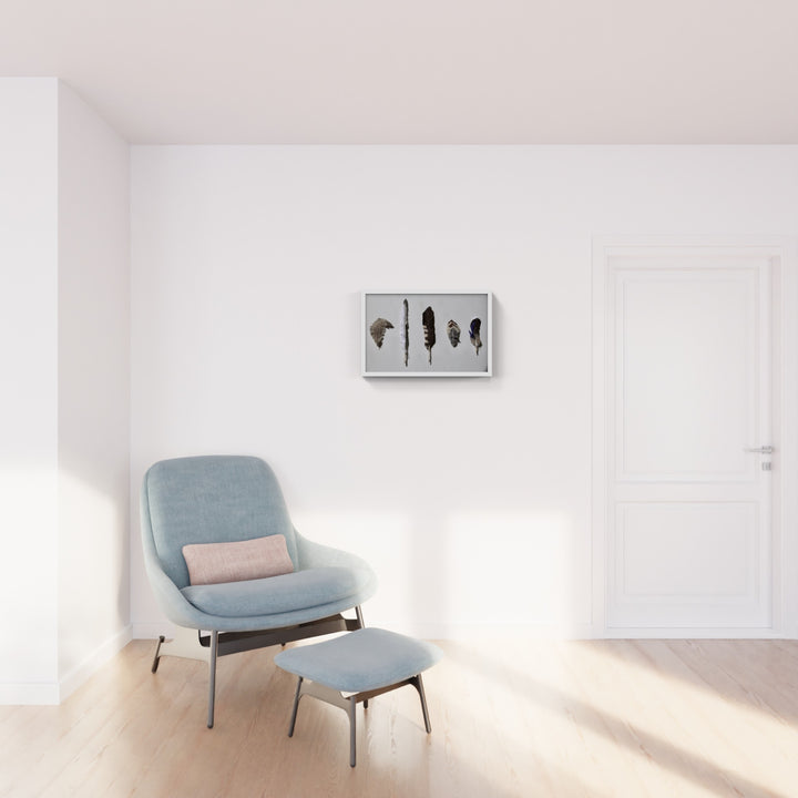 NZ bird feathers 3D Thread Sculpture. #7.