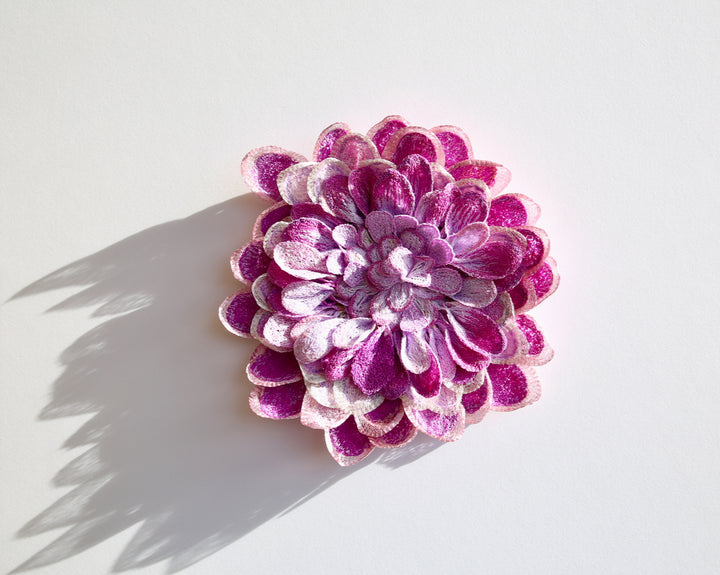 Dahlia. 3D Thread Sculpture.