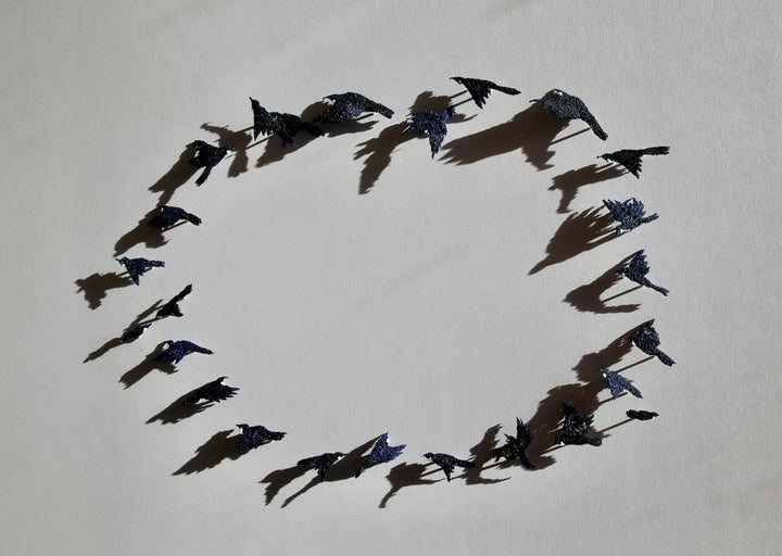 Dance of the Tui 3D Thread Sculpture #9.