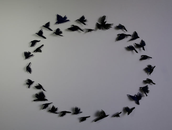 Dance of the Tui 3D Thread Sculpture #7.