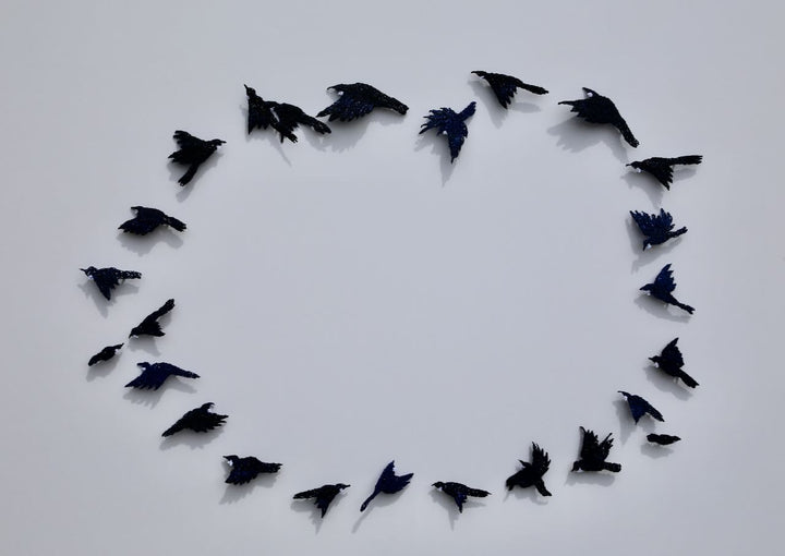 Dance of the Tui 3D Thread Sculpture #9.