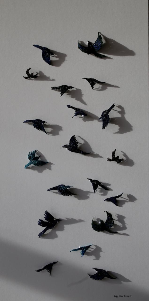 Dance of the Tui 3D Thread Sculpture #4.