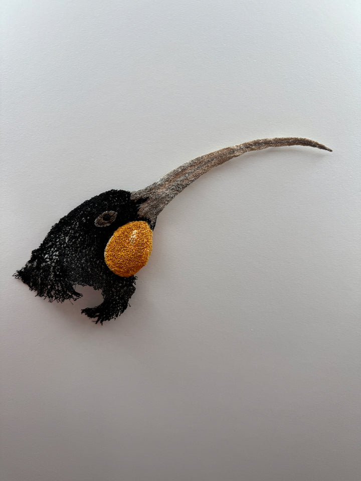 Huia (female) 3D Thread Sculpture.