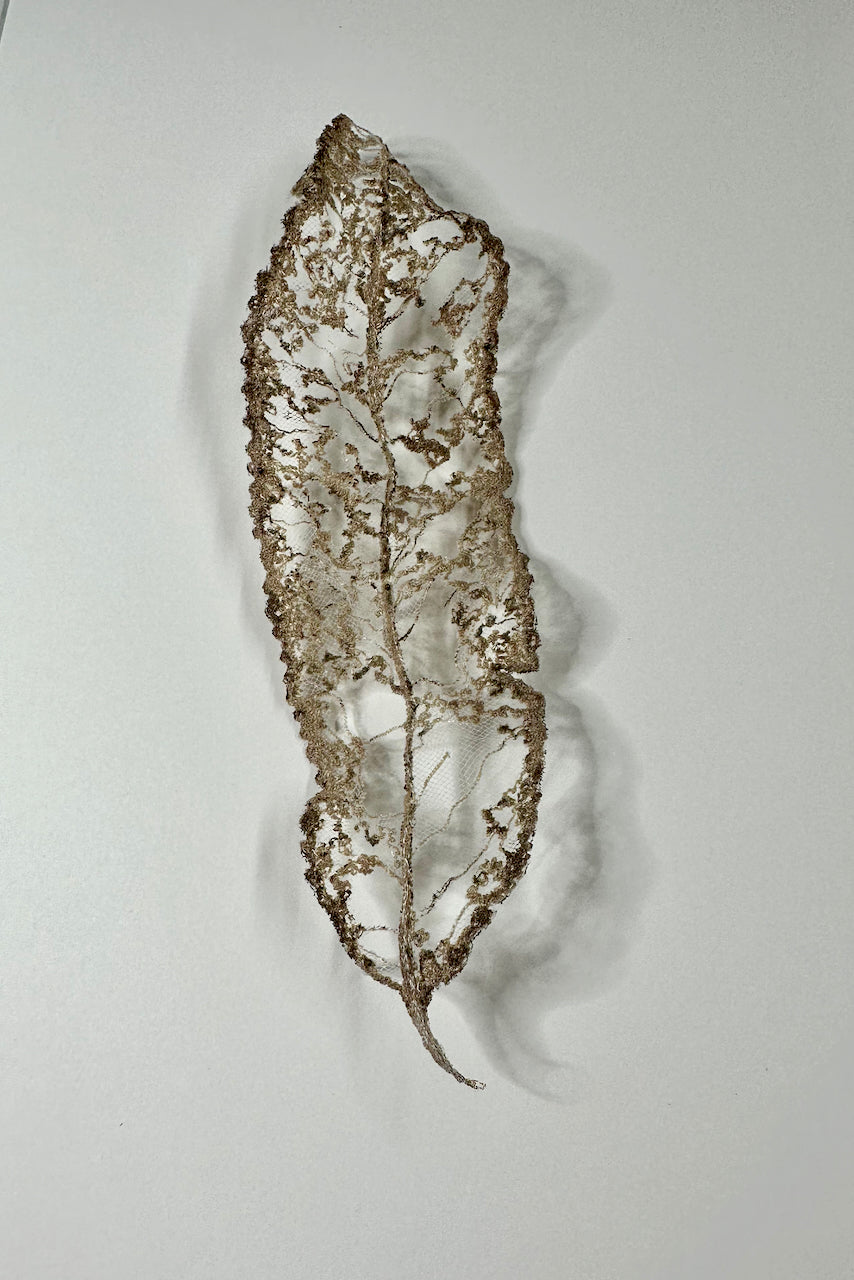Māhoe Leaf 3D Thread Sculpture #3