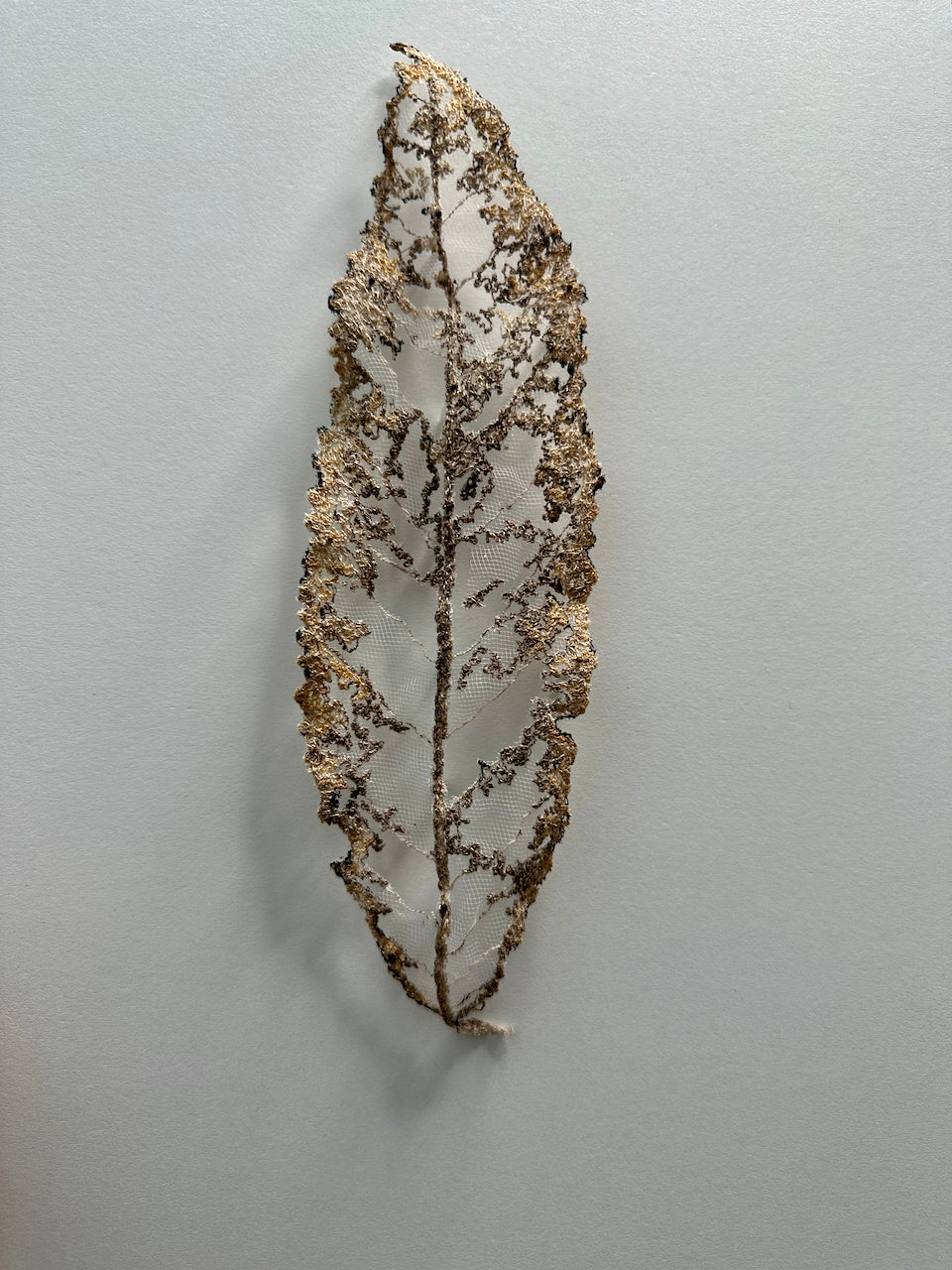 Mahoe Leaf 3D Thread Sculpture #1
