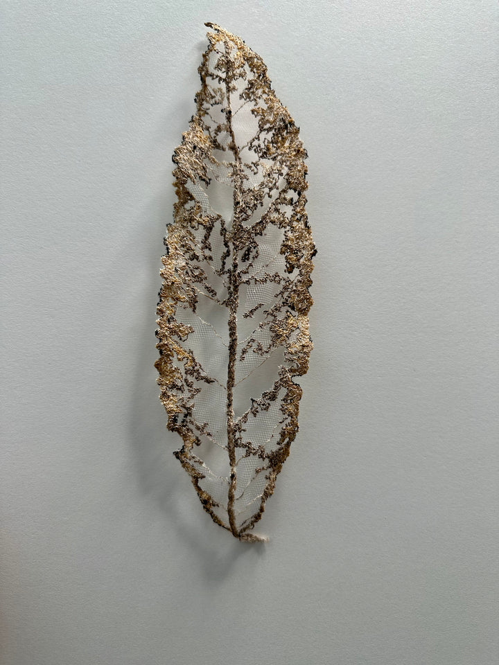 Mahoe Leaf 3D Thread Sculpture #1