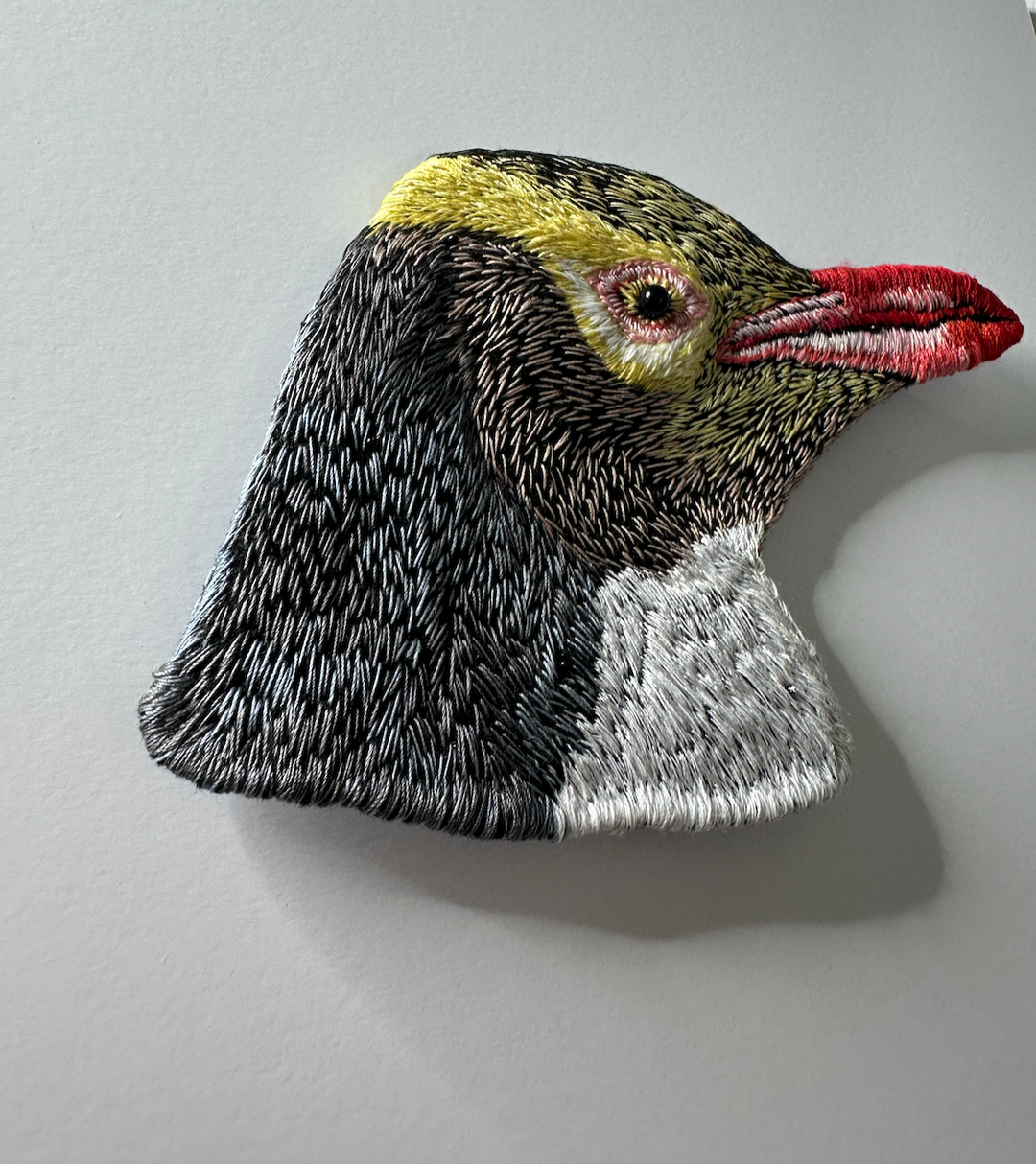 Yellow eyed penguin 'Hoiho'  3D Thread Sculpture #2.