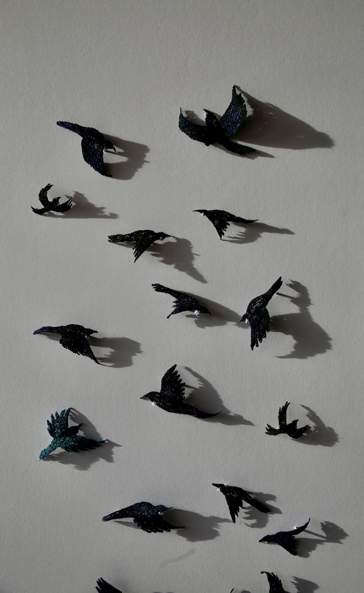 Dance of the Tui 3D Thread Sculpture #4.