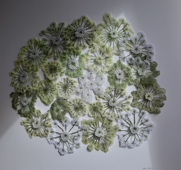 Queen Anne's lace #6. 3D Thread Sculpture.