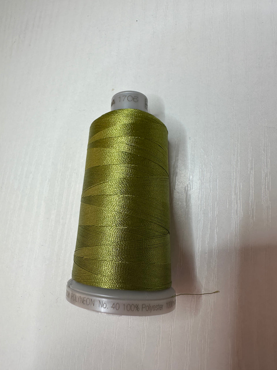 Polyneon 40 - #1706.  Moss green.  1000m.