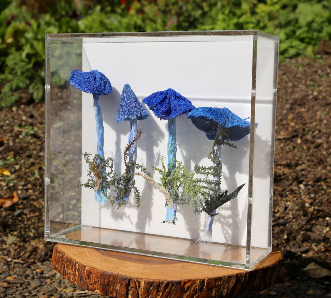 Werewere Kokako Fungi 3D Thread Sculpture #16.