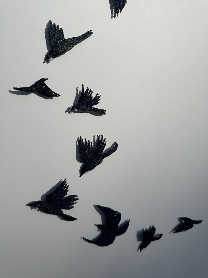 Dance of the Tui 3D Thread Sculpture (commission)