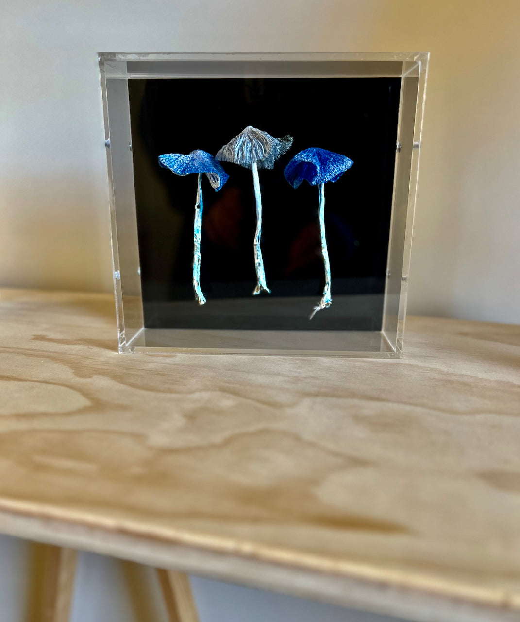 Werewere Kokako Fungi 3D Thread Sculpture #4.