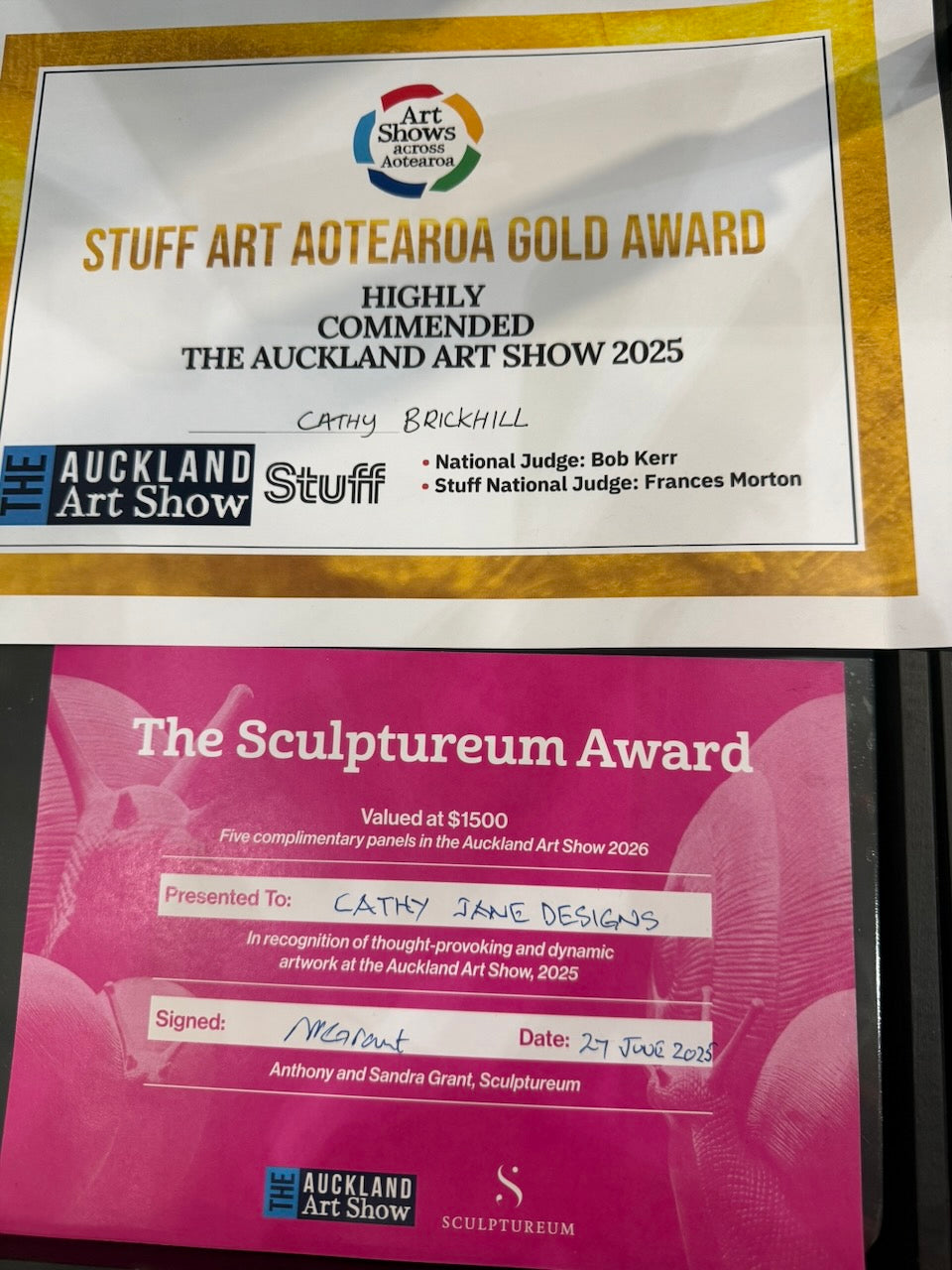 Whau Leaf of NZ thread sculpture. (Award winning piece).