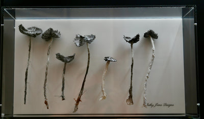 Inkcap Fungi 3D Thread Sculpture #2.