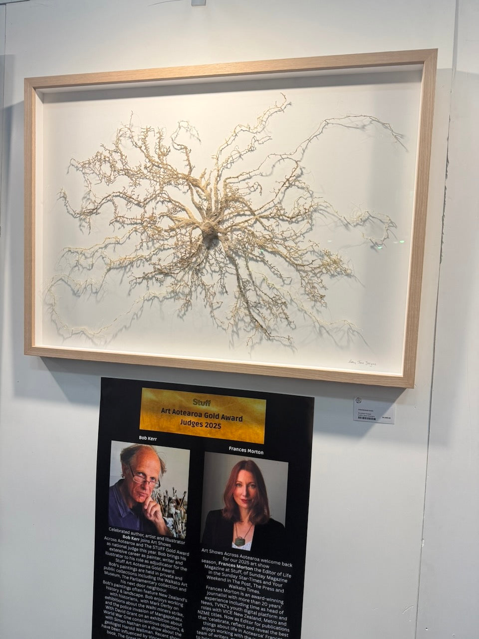 Intertwined Roots. 3D Thread Sculpture. (Finalist for Golden art award).