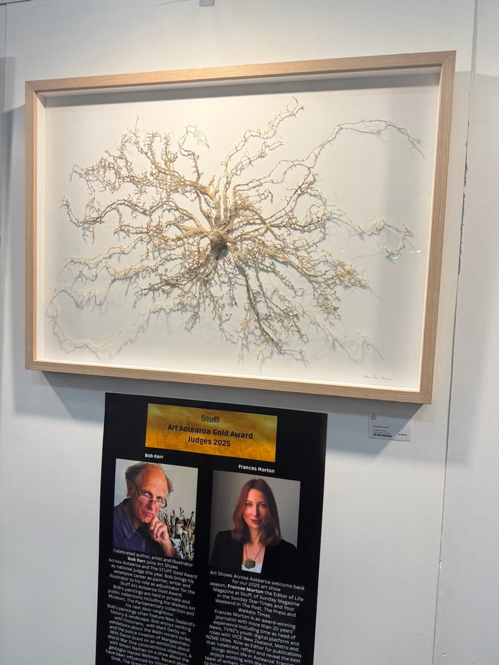 Intertwined Roots. 3D Thread Sculpture. (Finalist for Golden art award).