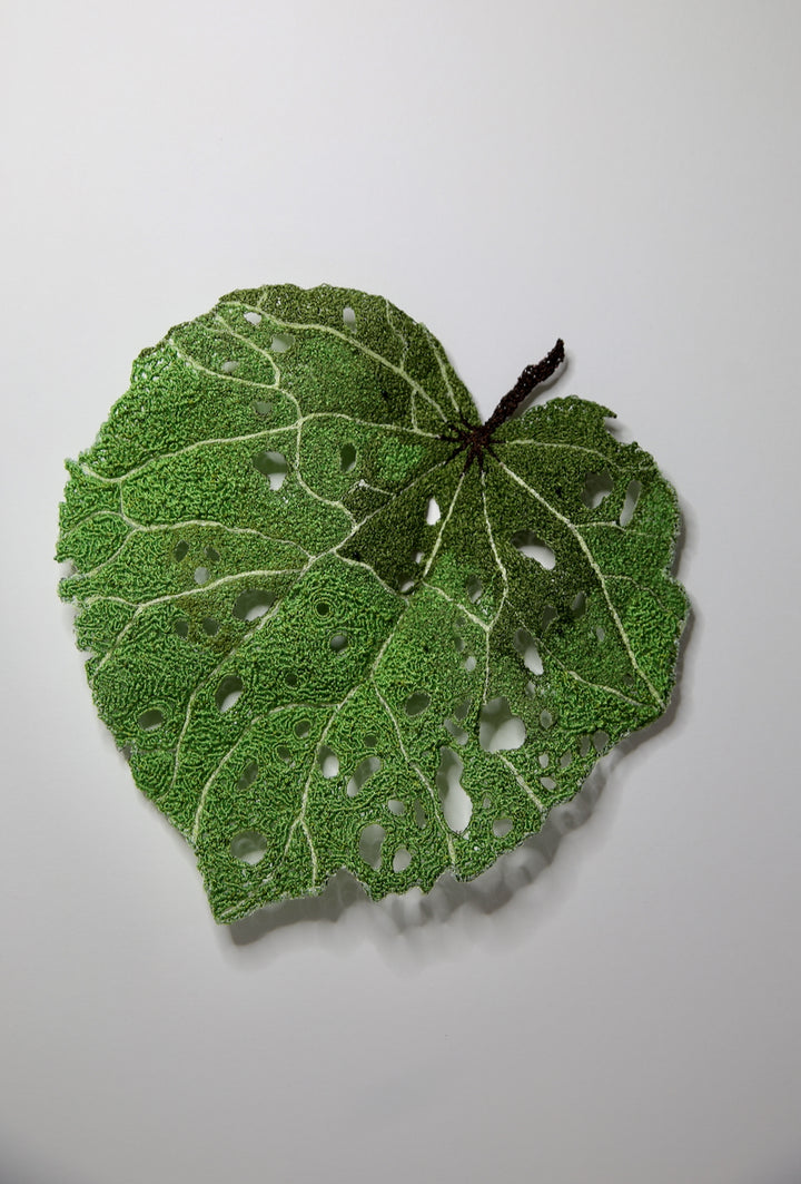 Kawakawa Leaf 3D Thread Sculpture #5.