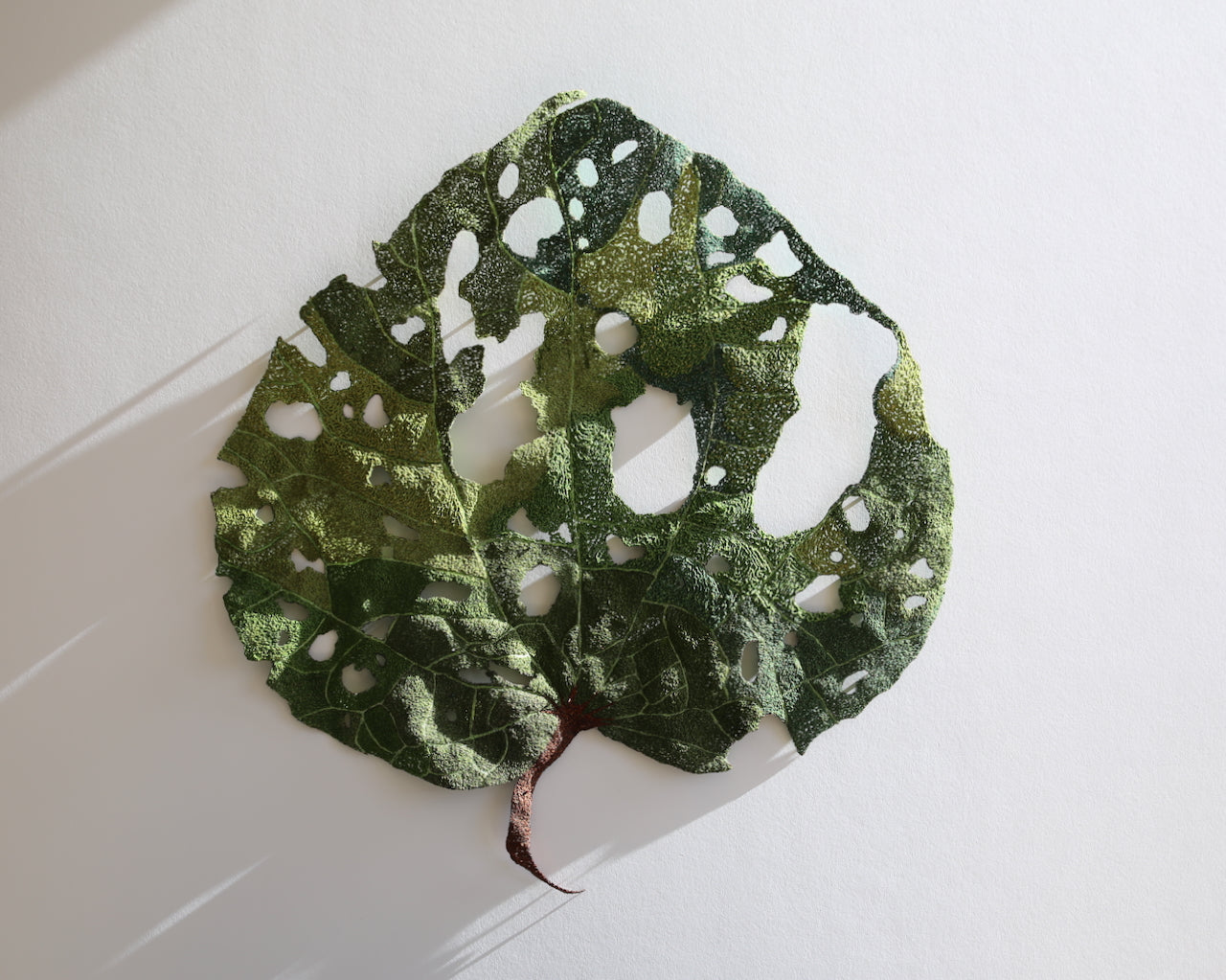 Giant Kawakawa Leaf 3D Thread Sculpture #8.