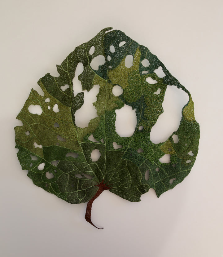 Giant Kawakawa Leaf 3D Thread Sculpture #9.