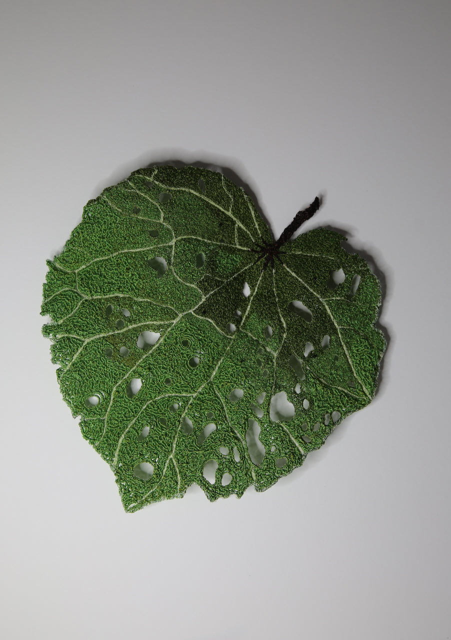 Kawakawa Leaf 3D Thread Sculpture #5.