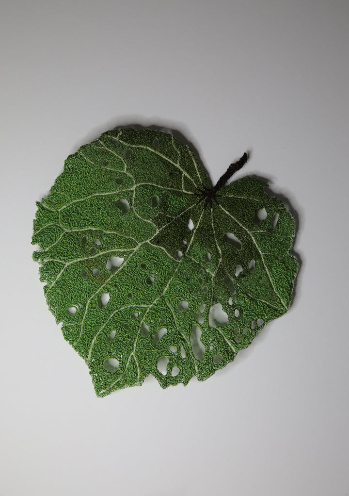 Kawakawa Leaf 3D Thread Sculpture #5.
