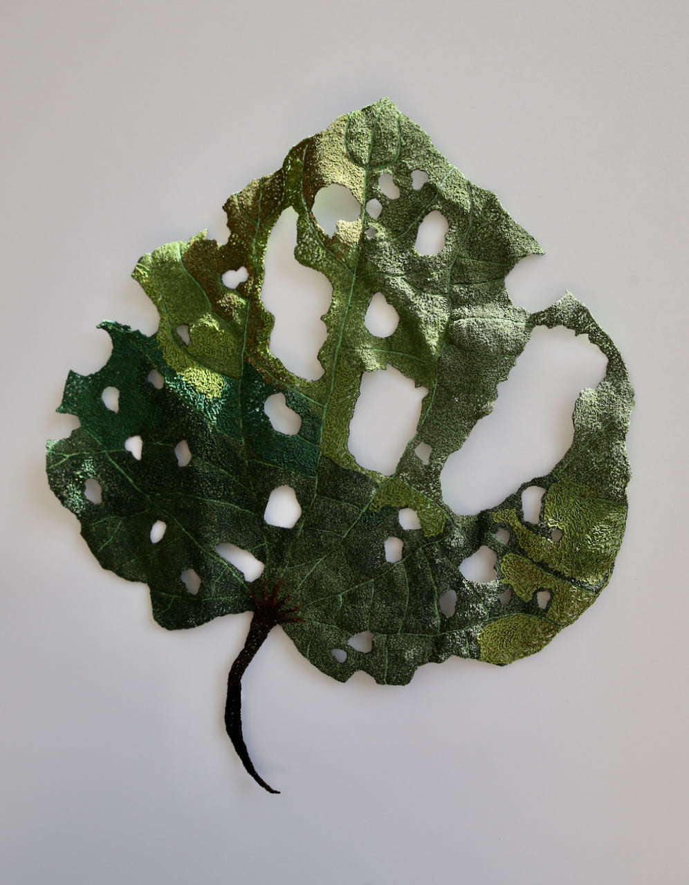 Giant Kawakawa Leaf 3D Thread Sculpture #9.