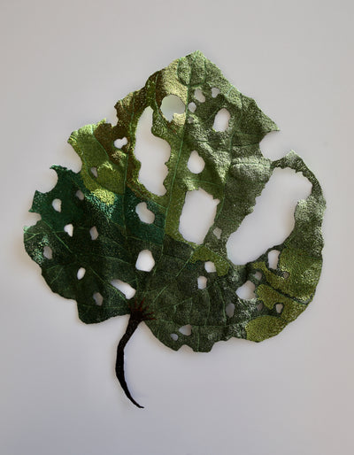 Giant Kawakawa Leaf 3D Thread Sculpture #9.