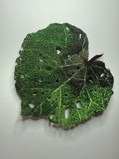Kawakawa Leaf 3D Thread Sculpture #6 (commission).